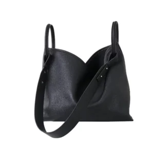 Black Bucket Shoulder Bag