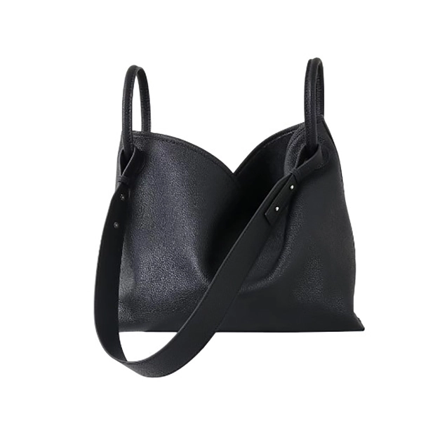 Black Bucket Shoulder Bag