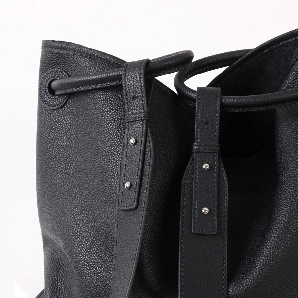 Black Bucket Shoulder Bag - Image 4